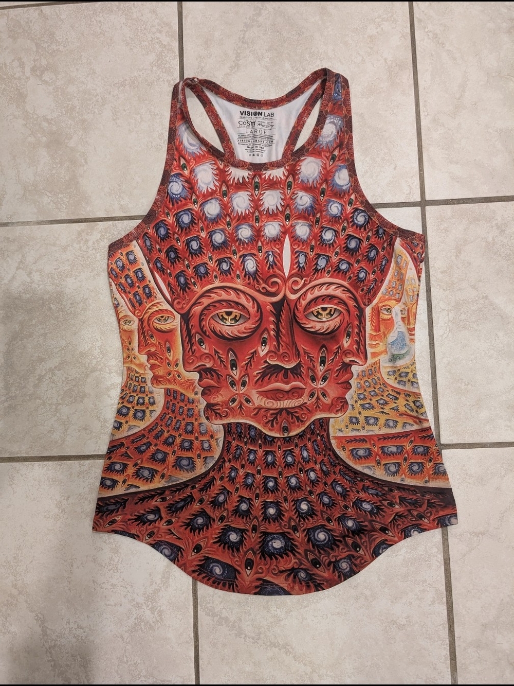 Rare Alex Grey Godself Vision Lab COSM Tank